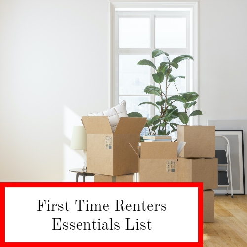 First time renters essential list